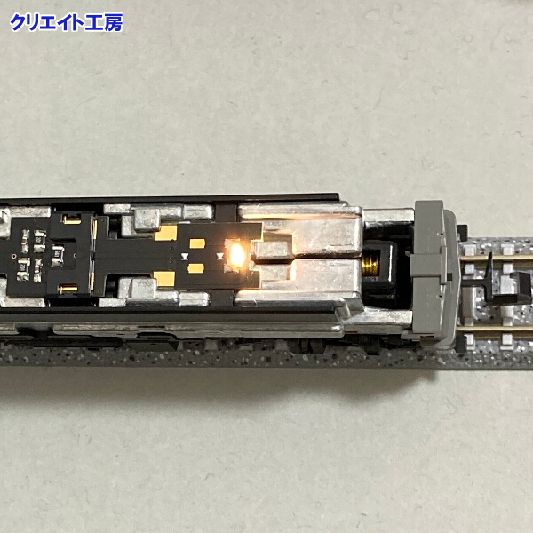 NK81-SN 常点灯 スナバ回路付き 電球色LEDヘッドライト基板 KATO機関車用 EF65 EF81 ED76 など 3066-2Gライトユニット 対応 クリエイト工房_画像2