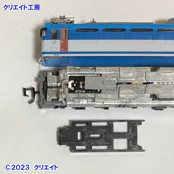 NT81450-F 常点灯フィルタ回路付き電球色LEDヘッドライト基板１個　TOMIX EF81 450 前期型 用　クリエイト工房_画像2