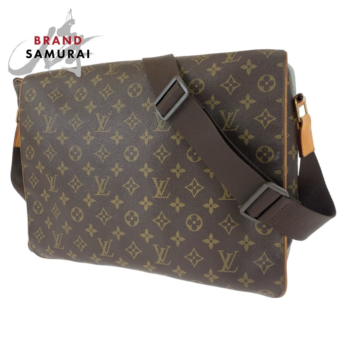 LOUIS VUITTON ルイヴィトン モノグラム アベス ブラウン 茶 PVC M45257 ショルダーバッグ 斜め掛け メンズ 404870_画像1