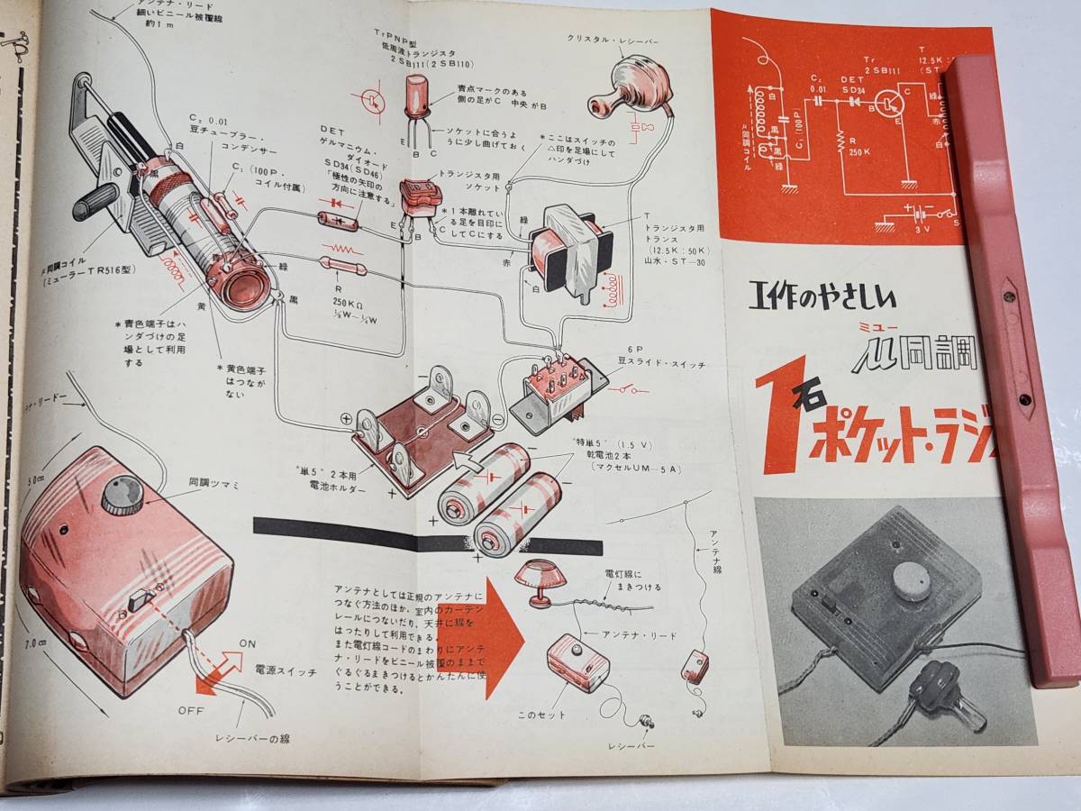 ４０ 昭和35年12月号 子供の科学 リモートコントロールロボットの作り方 1石ポケットラジオの画像4