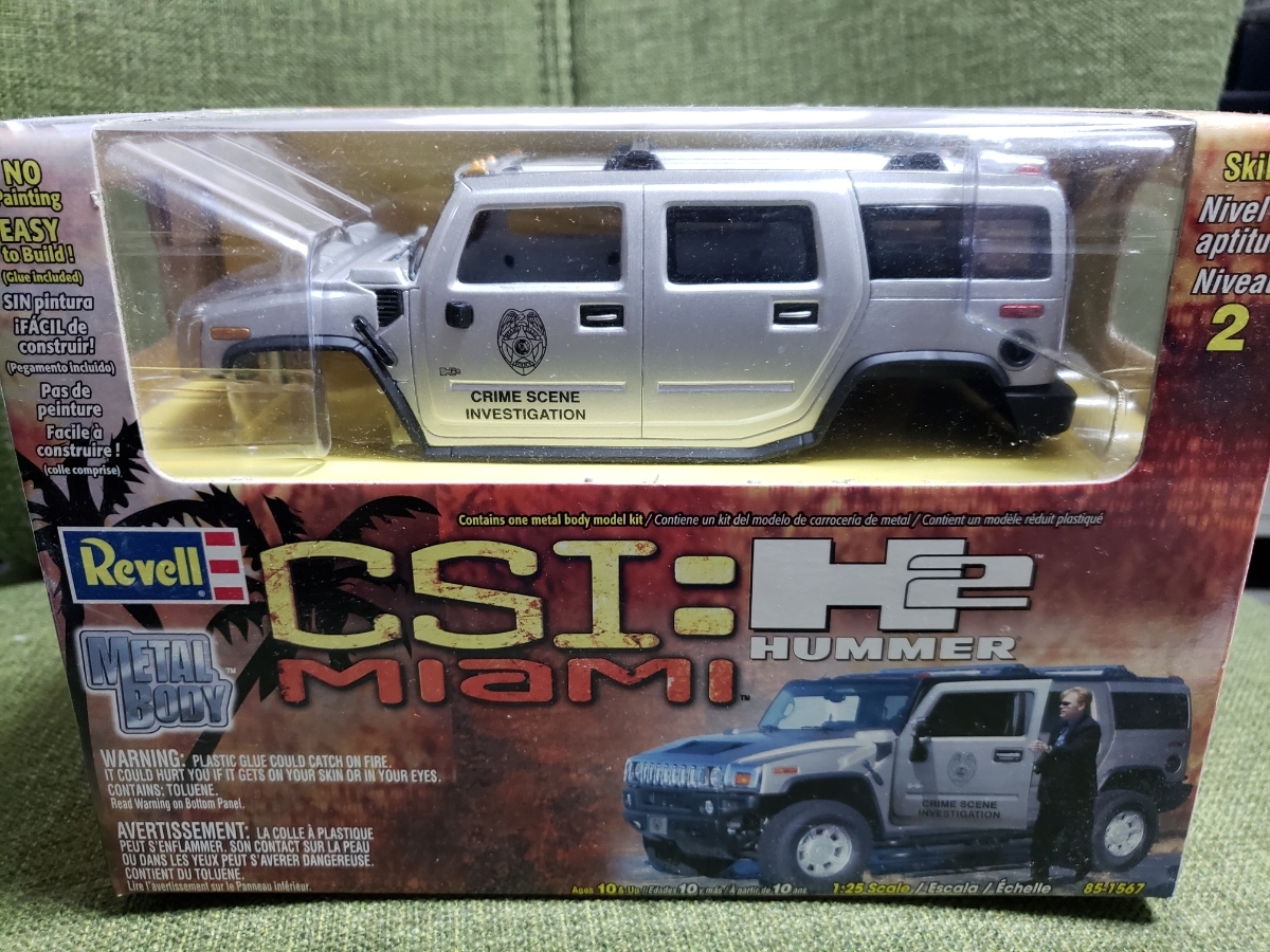 CSI : Miami H2 Hummer 25/1 REVELL company manufactured minicar abroad drama 