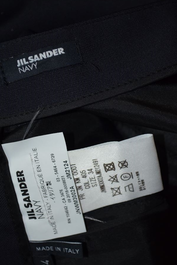 ジルサンダー　ネイビー　JILSANDER　NAVY　スラックス　パンツ　34　JNWM3002A　JM2124 D5177_画像5