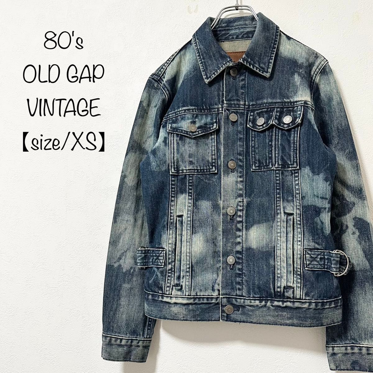 80s★OLD GAP★オールドギャップ★Gジャン/デニム★ウォッシュ★XS