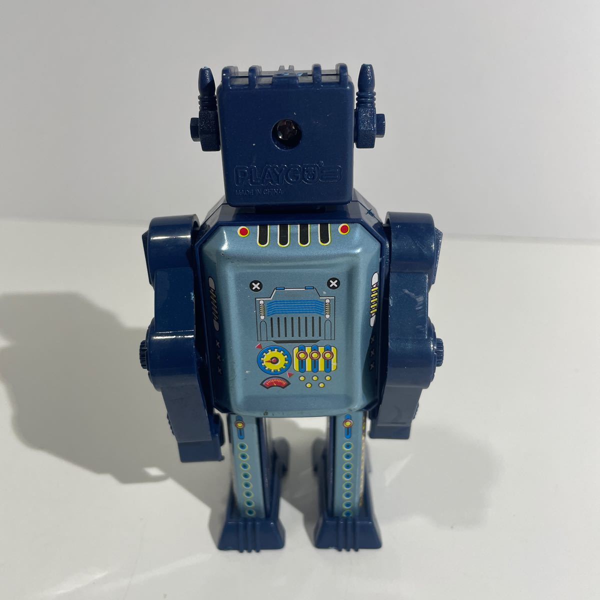  подлинная вещь редкость PLAY GO жестяная пластина робот игрушка retro рабочее состояние подтверждено 