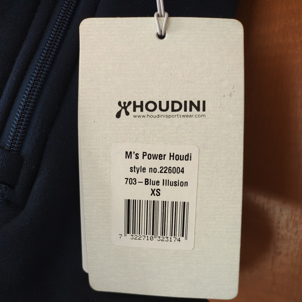 HOUDINI フーディニ　パワーフーディ　Power Houdi XS 未使用 ブルーイリュージョン_画像4