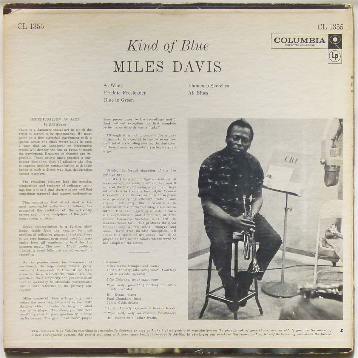 【オリジナル】KIND OF BLUE / Miles Davis★深溝/6EYE/誤植ラベル★_画像4