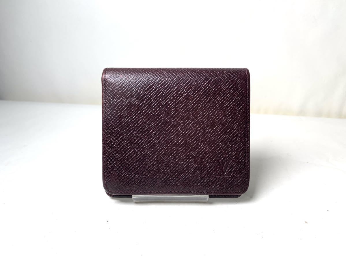 256 1円 ■美品■ LOUIS VUITTON ルイヴィトン タイガ 二つ折り 財布 ウォレット 札入れ カード入れ メンズ アルドワーズ系_画像1