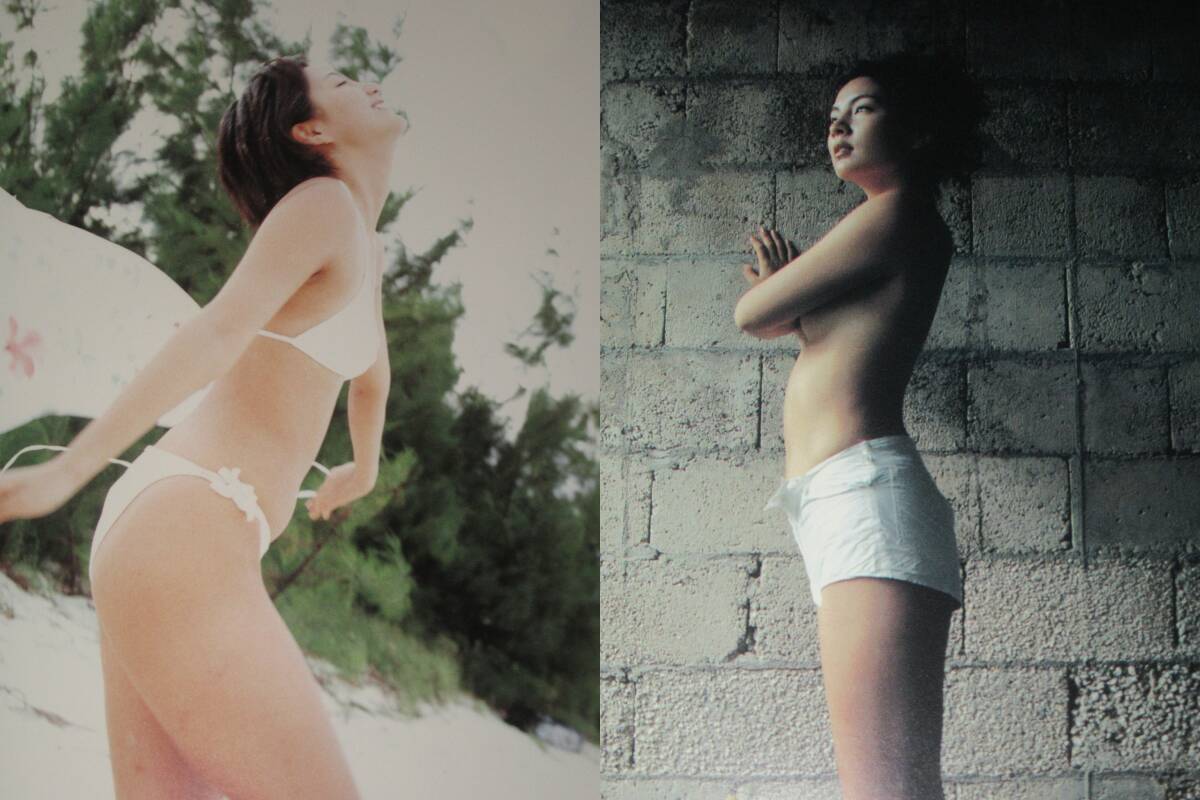 写真集 吉本多香美 Surfacing 多香美 26歳セミヌード 2002年 帯付 定価3080円 ウルトラマンティガ_画像6