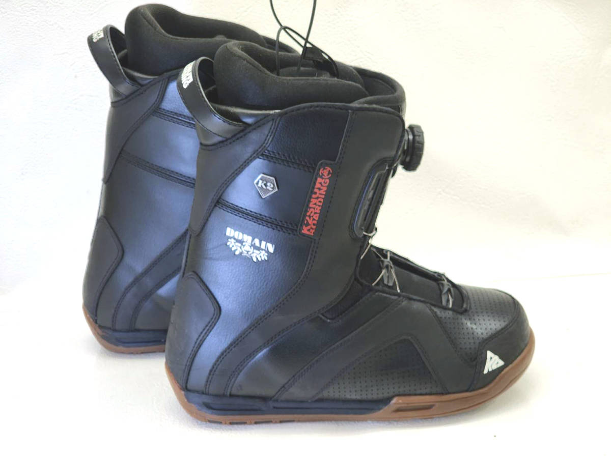 0131★☆　スノーボード　ブーツ　K2　SNOW　BOARDING　DOMAIN　黒　DOMAIN　BOA　US8.5 EUR 41.5 UK7.5 26.5cm☆★_画像6