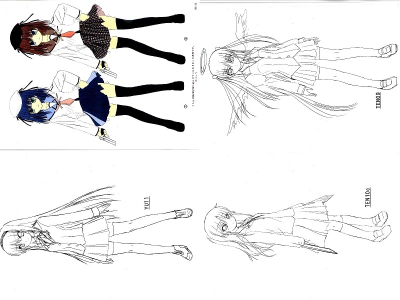 ①エンジェルビーツ ANGEL BEATS! 製作用資料　設定資料_画像1