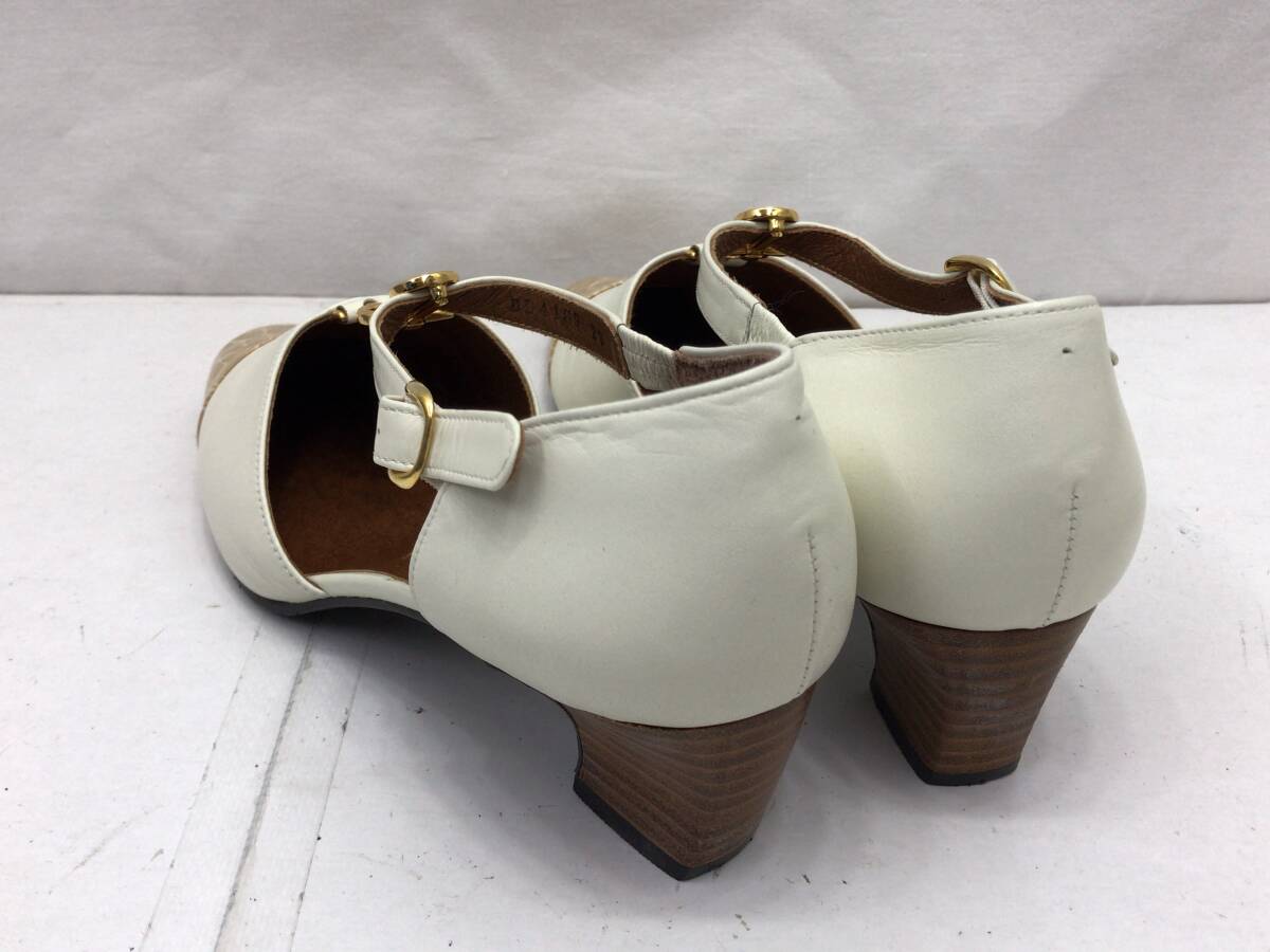 madras MODELLOma gong smotero sandals pumps white X beige 23cm lady's 24021504