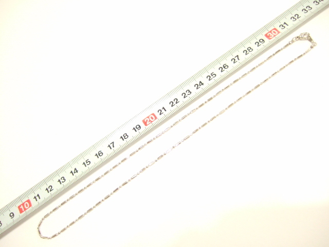 横浜最新 魅惑のデザインチェーン♪ネックレス ロジウムカラー真鍮製45センチ 巾1.5ミリ メンズレディース送料220円ξbalnξξ89の画像4
