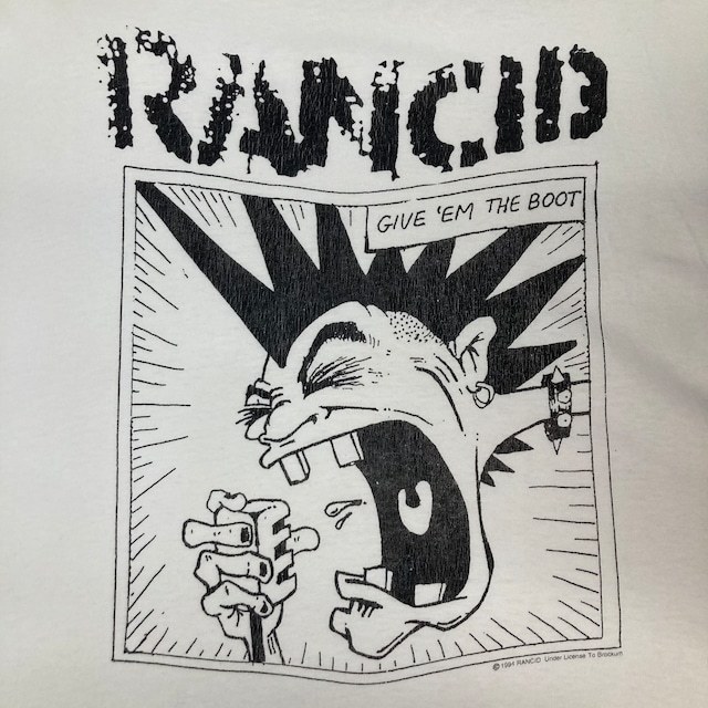 USA製 90s vintage RANCID 袖プリ入りロンT パンク メロコア スカ レゲエ ダブ 90年代 ビンテージ ヴィンテージ アメカジ 古着 e23122505_画像3