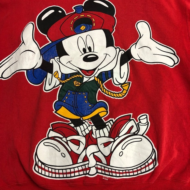 90s USA製 MICKEY UNLIMITED Disney トレーナー ミッキーマウス 古着 e23112409_画像5