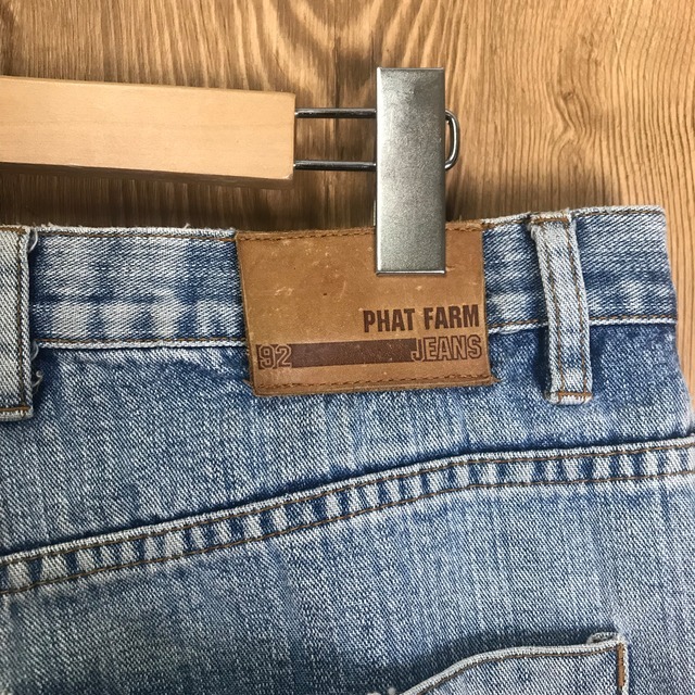 Hip Hopブランド PHAT FARM 90s VINTAGE デニムパンツ ファットファーム ヒップホップ 90年代 ヴィンテージ 古着 ジーンズ e24011801_画像7