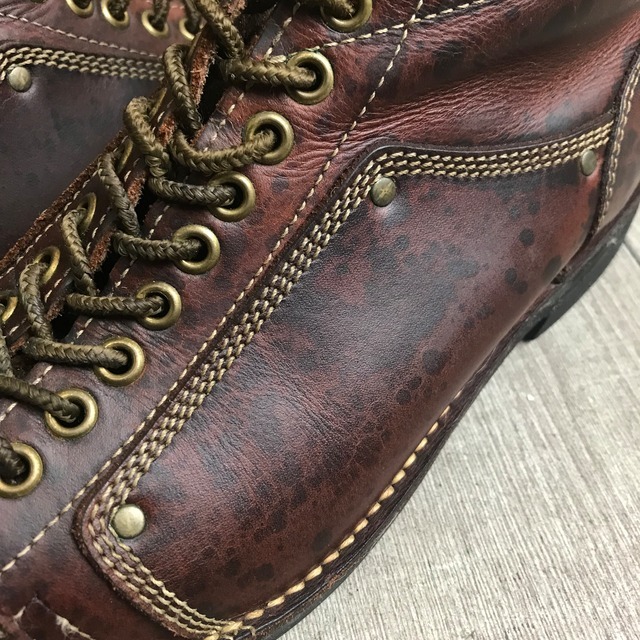 DANNER ダナー マウンテンブーツ D-4503 HAWK ホーク レザーブーツ 牛革 9ホール 紐靴 メンズシューズ US7.5 古着 e240203011_画像7