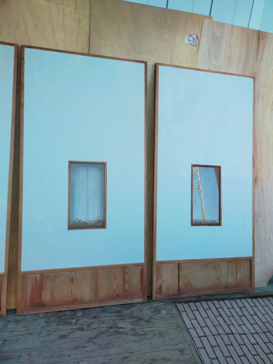 木製建具4本で１セット　障子　引戸　リフォーム 　内装 建築 大工　インテリア 古民家 和室　廊下　DIY リノベーション_画像7