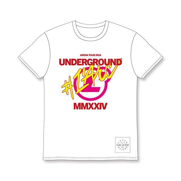 ■新品即決■ L'Arc~en~Ciel ARENA TOUR 2024 UNDERGROUND POPロゴTシャツ Lサイズ ラルクアンシエル HYDE TETSUYA KEN YUKIHIRO_画像1