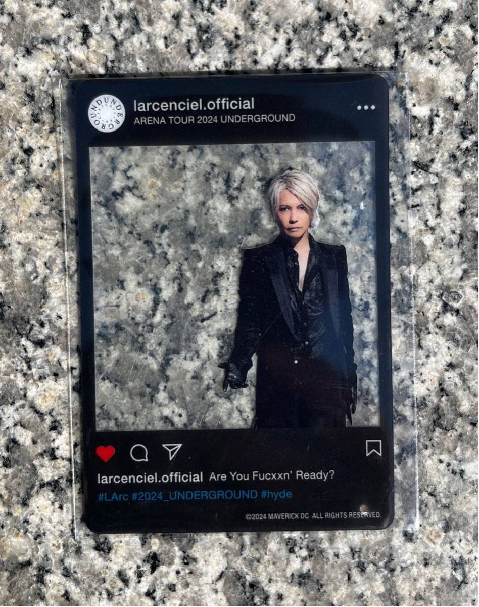 L'Arc~en~Ciel ラルクアンシエル UNDERGROUNDラルくじ クリアカード HYDE インスタグラム Instagram チェキ ピクチャー_画像1