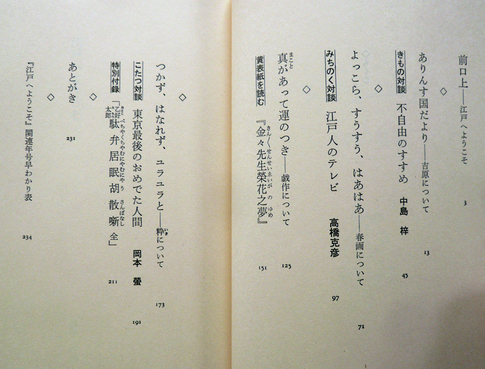 □ 江戸へようこそ　杉浦日向子 ／ 1986年 初版　ちくまぶっくす63 ／ ぶっくすらんど21付き_画像6