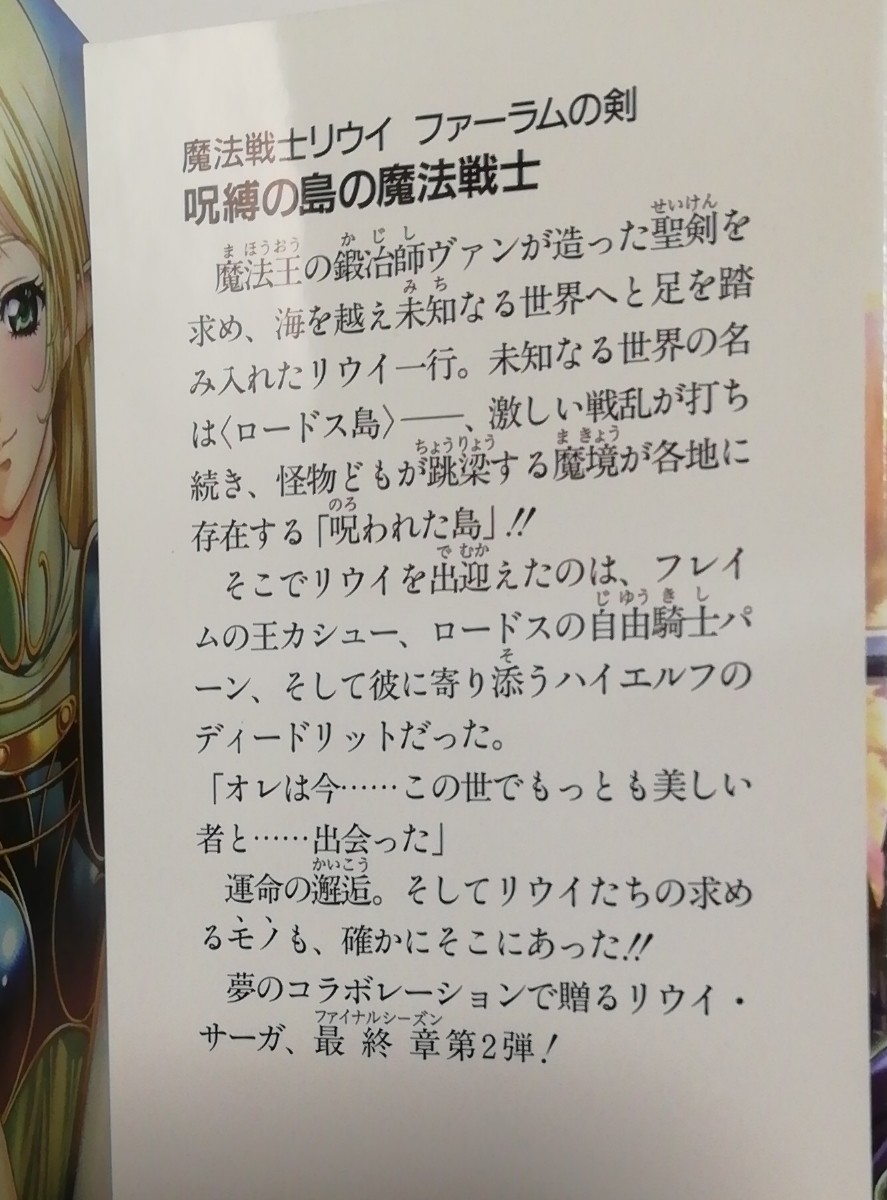 魔法戦士リウイファーラムの剣 呪縛の島の魔法戦士 煙火の島の魔法戦士 2冊 富士見ファンタジア文庫 水野良_画像7
