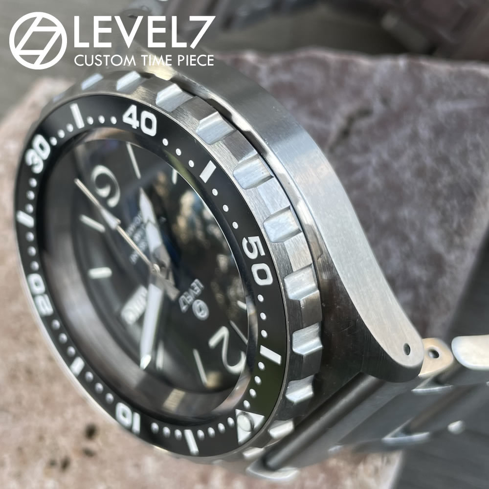  made in Japan hand made. wristwatch 20 atmospheric pressure waterproof self-winding watch SEIKO NH36 sapphire double dome windshield 316L stainless steel wristwatch LEVEL7
