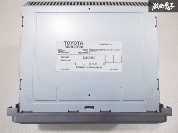  Toyota original Car Audio cassette CD player CKP-W55 FH-M8007ZT 08600-00G60 immediate payment shelves 27A