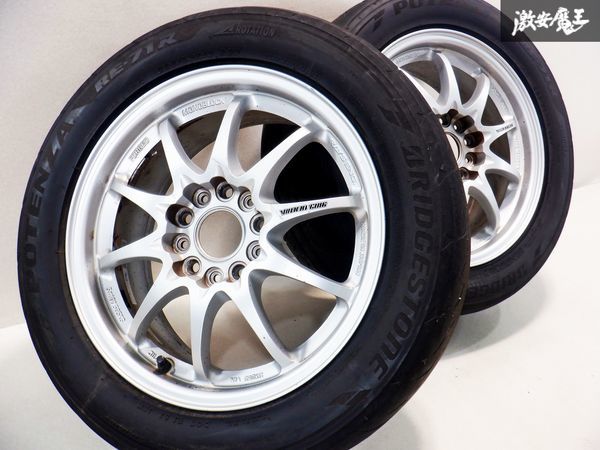 【 希少!! 】RAYS レイズ VOLK ボルクレーシング CE28N FORGED 鍛造 16インチ 7J +60 PCD 114.3 5H タイヤホイール 2本 ヤリス シビック 棚_画像1