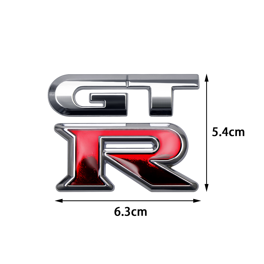 【送料込】GTR 3Dエンブレム (ブラック/レッド) NISSAN 日産 スカイラインGT-R NISMOの画像2