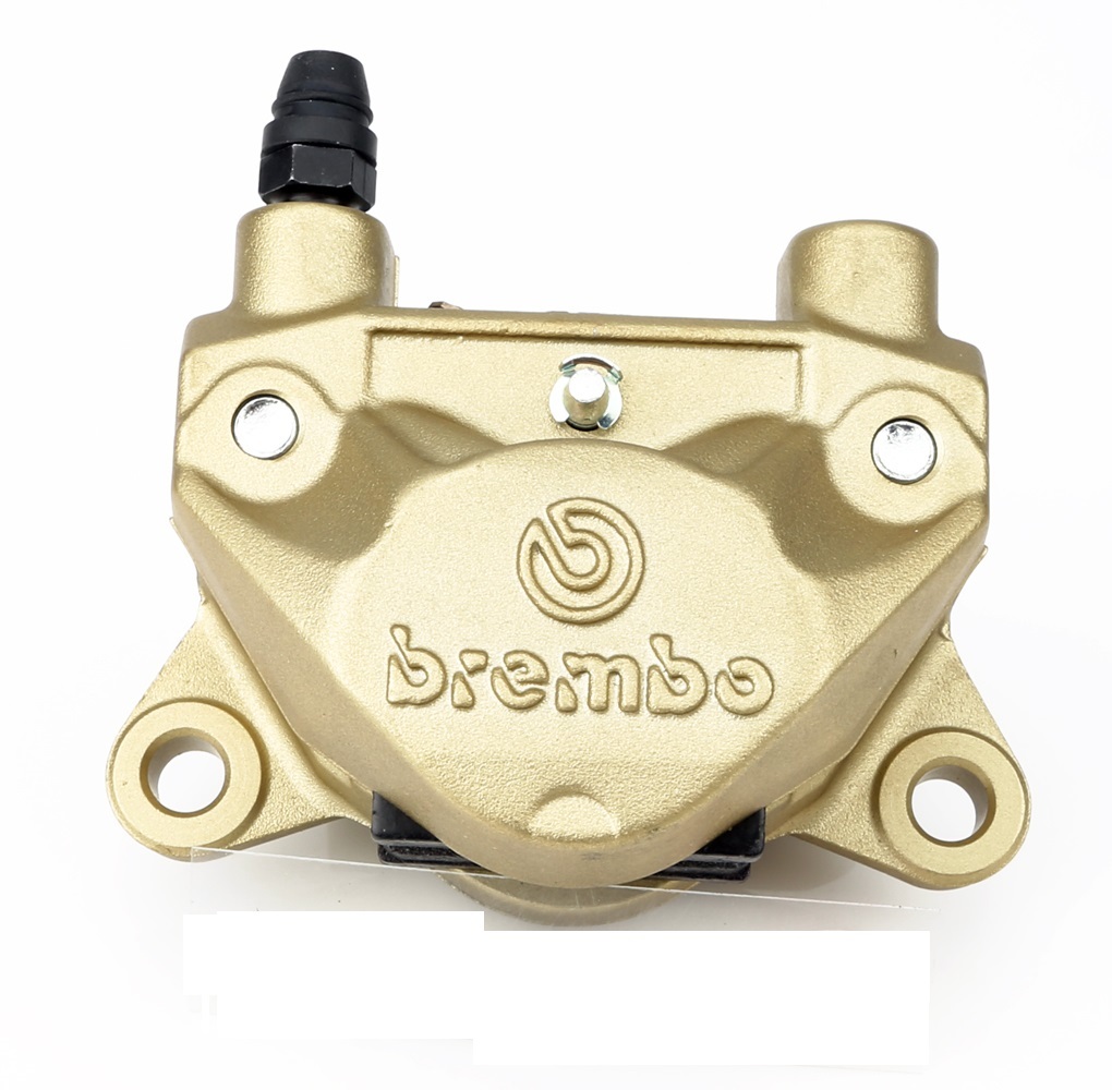 【送料込】Brembo(ブレンボ) リアキャリパーP32F 32mmピストン 84mm ゴールド オリジナル箱あり 旧カニ_画像3