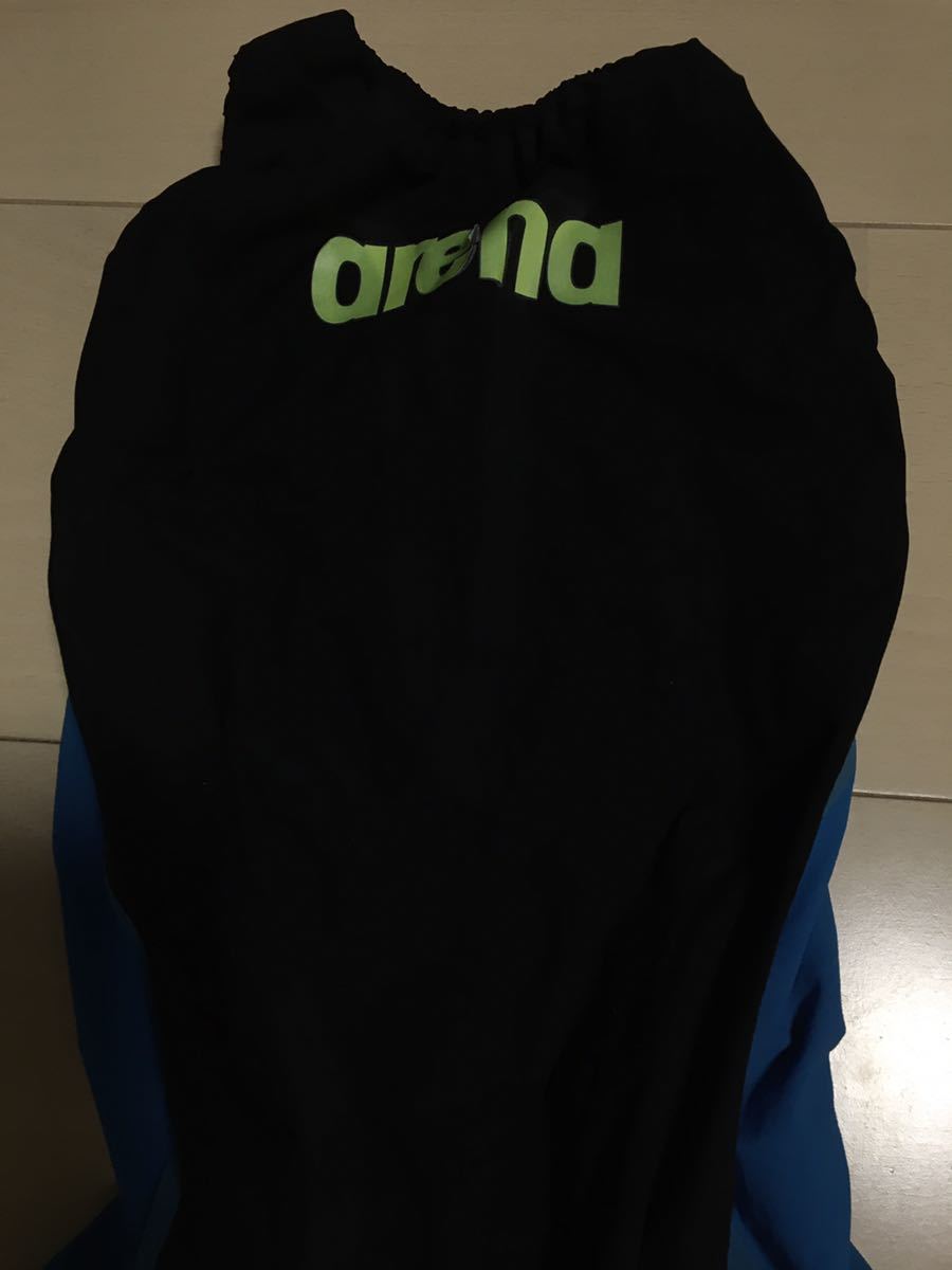 競泳水着 アリーナ arena スパッツタイプ 女の子用 レディース 青 ブルー クリーニング済 SS5サイズ 公式大会使用可能 FINAマーク付の画像2