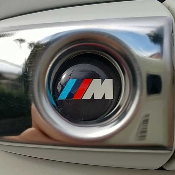 2個セット BMW Mスポーツ BMW ビーエムダブリュー 3Dクリスタルエンブレム 14mm 鍵穴マーク 鍵穴隠し キーレス nnf_画像7
