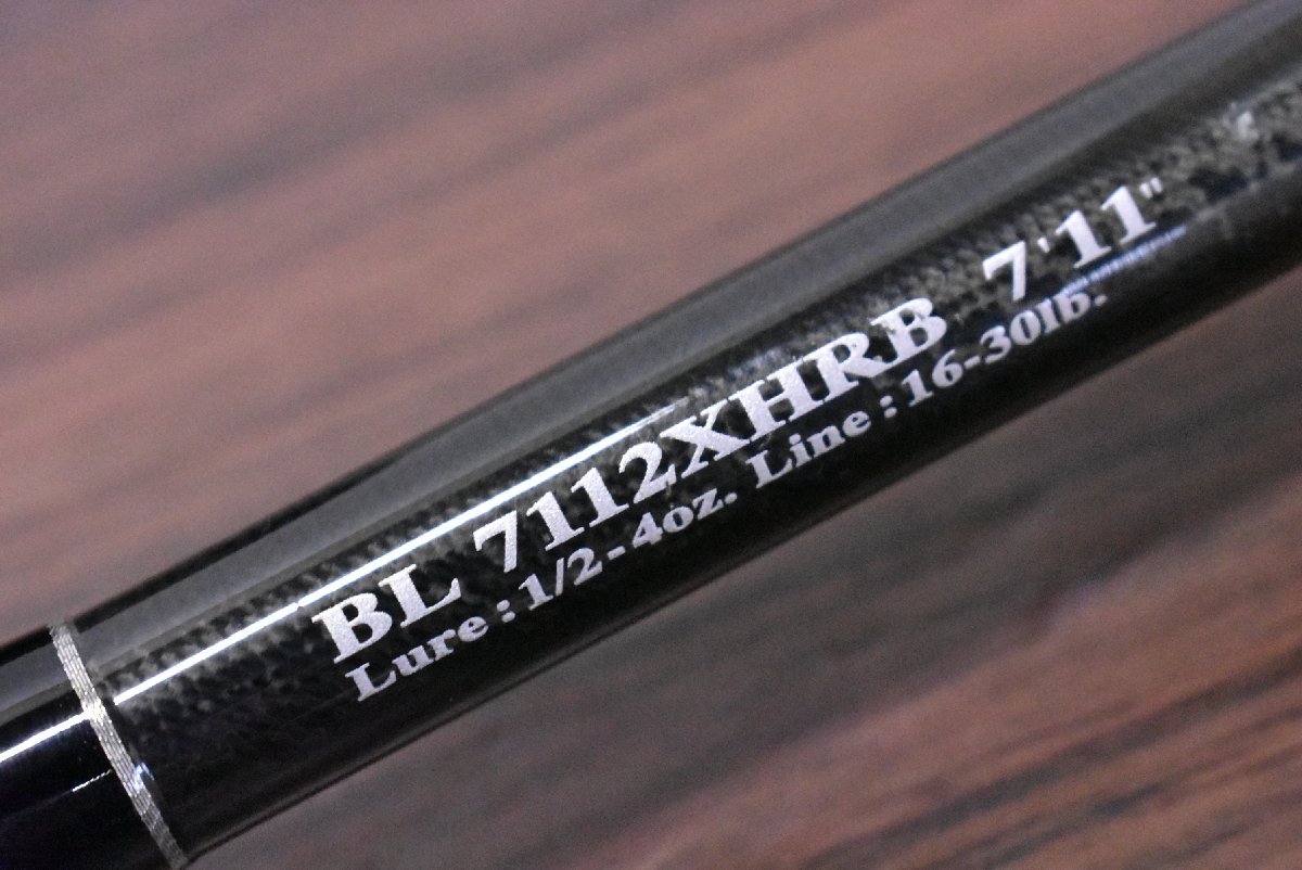 【程度良好品】ダイワ ブラックレーベル BL 7112XHRB DAIWA BLACK LABEL バス釣り スイムベイト ビッグベイト ヘビキャロ 遠投（CKN_O1）_画像3