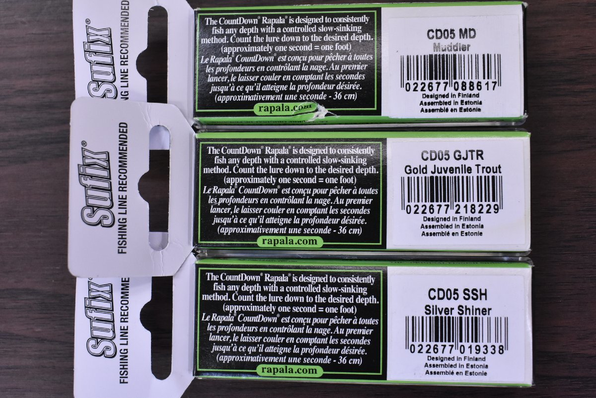 【1スタ☆未使用品②】ラパラ カウントダウン CD-5 6点セット RaPaLa COUNTDOWN 5g 3/16oz シーバス バス釣り シンキングミノー（CKN_O1）_画像3