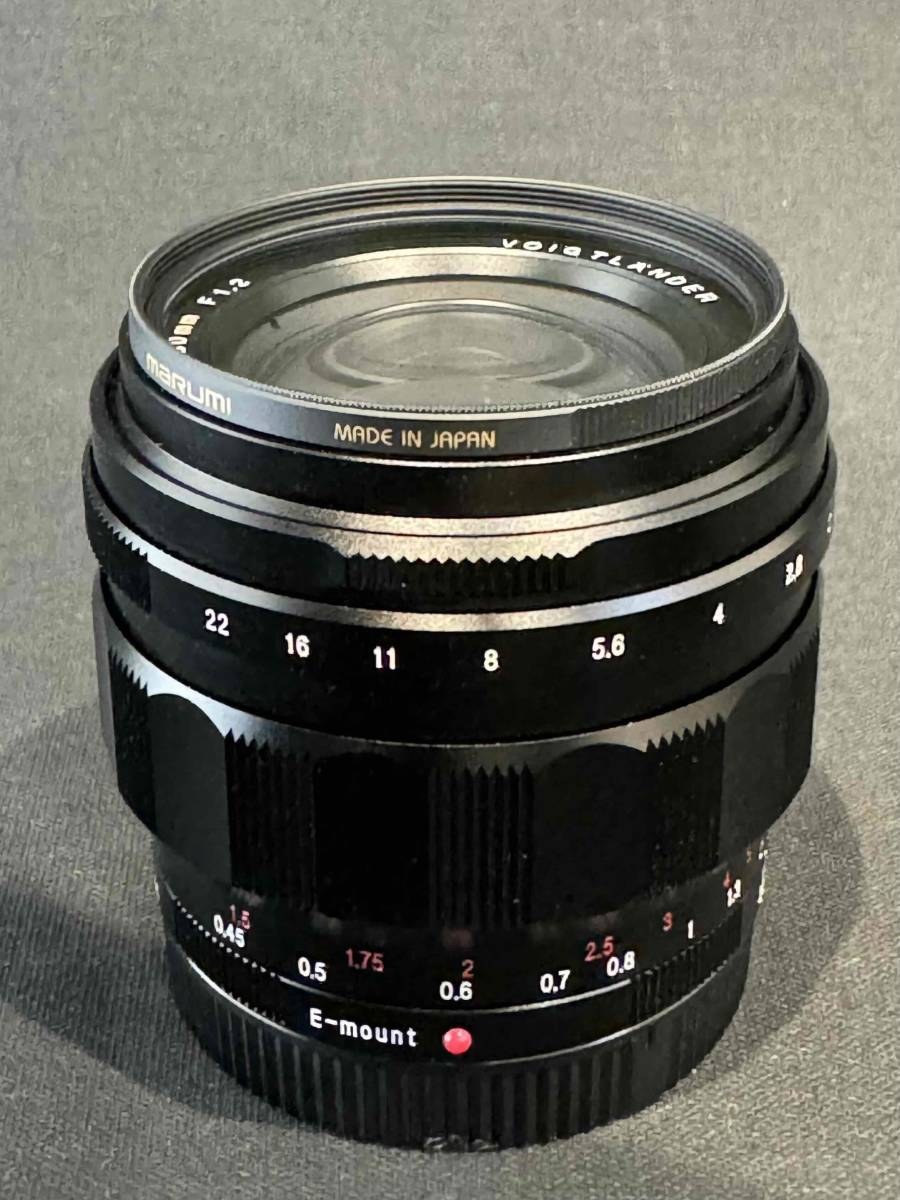 Voigtlander フォクトレンダー NOKTON Aspherical 50mm f/1.2 sony ソニー　E-mount　美品　元箱あり　フィルター付き_画像8