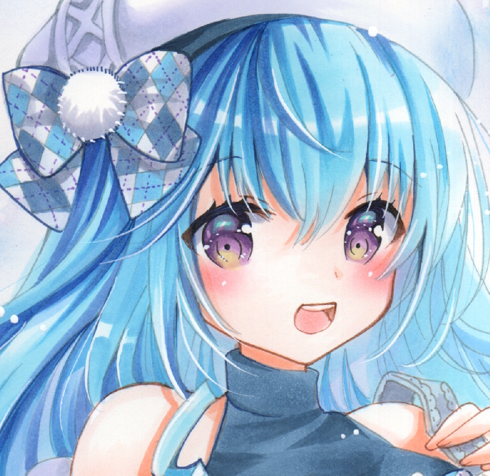 Yahoo!オークション - 同人手描きイラスト オリジナル・青髪少女 Yahoo!オークション - 同人手描きイラスト オリジナル・青髪少女