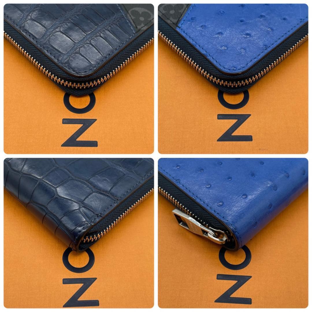 新品同様 】ルイヴィトン Louis Vuitton クロコ×オーストリッチ 新品同様 】ルイヴィトン Louis Vuitton クロコ×オーストリッチ