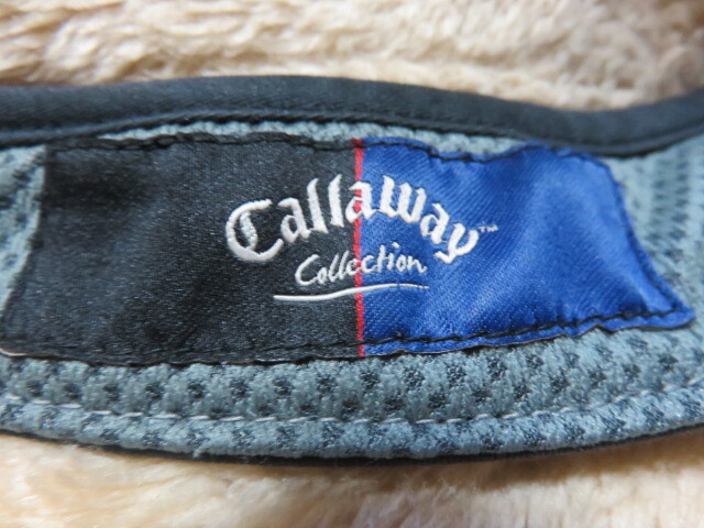 Callaway Collction キャラウエィ コレクション GOLF ゴルフ レディース サンバイザー ブラック フリーサイズ 後部でサイズ調整ができます_画像8
