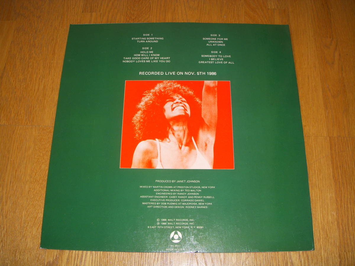 美盤ブートレグ２LP◆WHITNEY HOUSTON  SOMEONE FOR ME 86年ライブの画像2