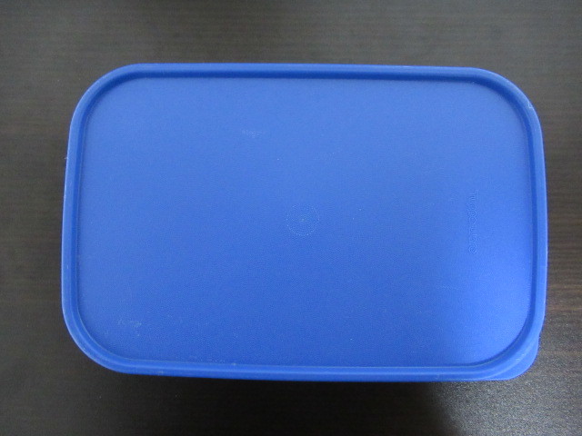 ★タッパーウェア(Tupperware)★MMワイド　＃1 シール(青)　2000mL　長方形_画像5