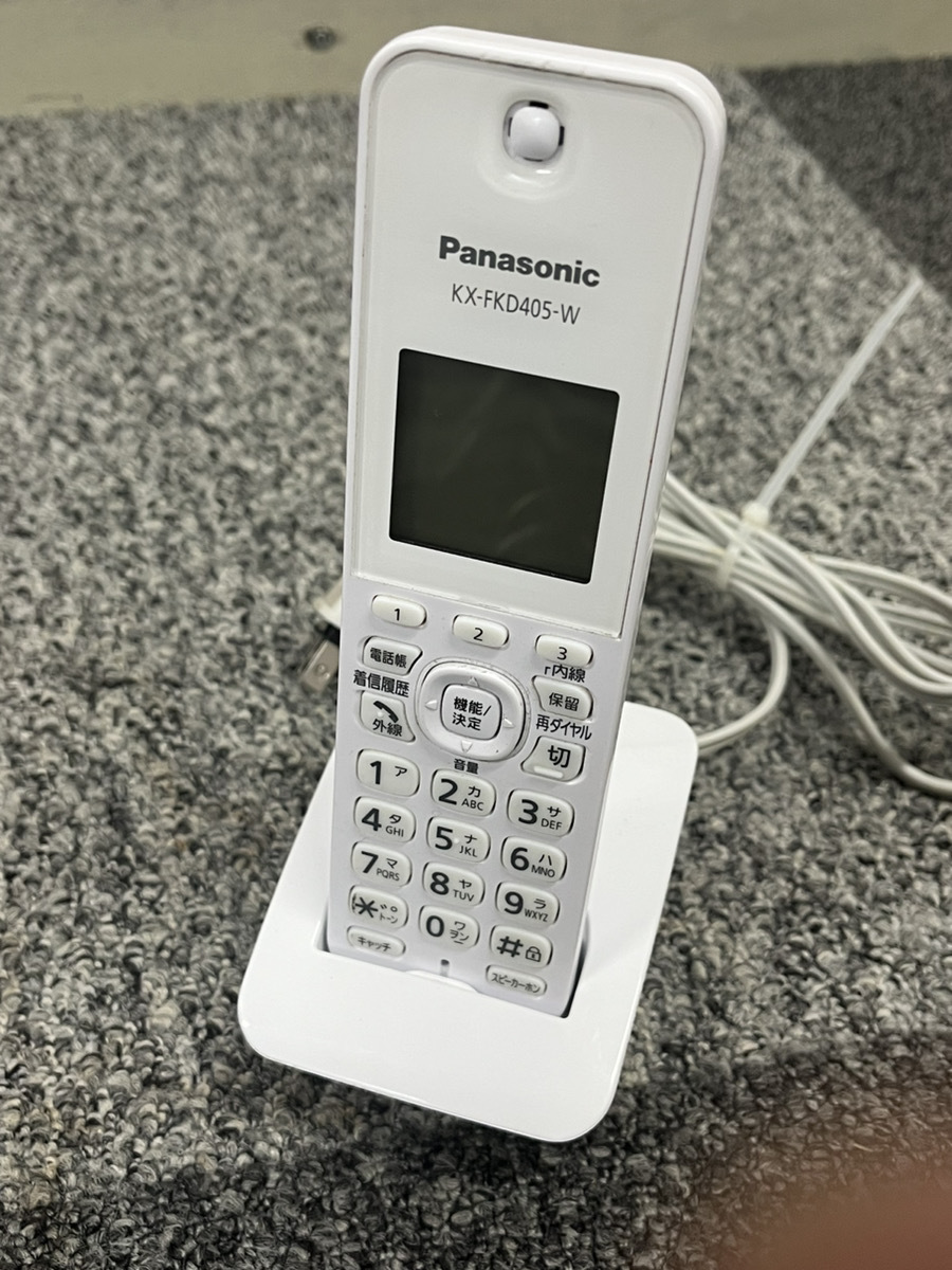 [T51] Panasonic Panasonic digital cordless telephone machine plain paper fax KX-PD225-W / cordless handset 1 pcs attaching KX-FKD405-W white 