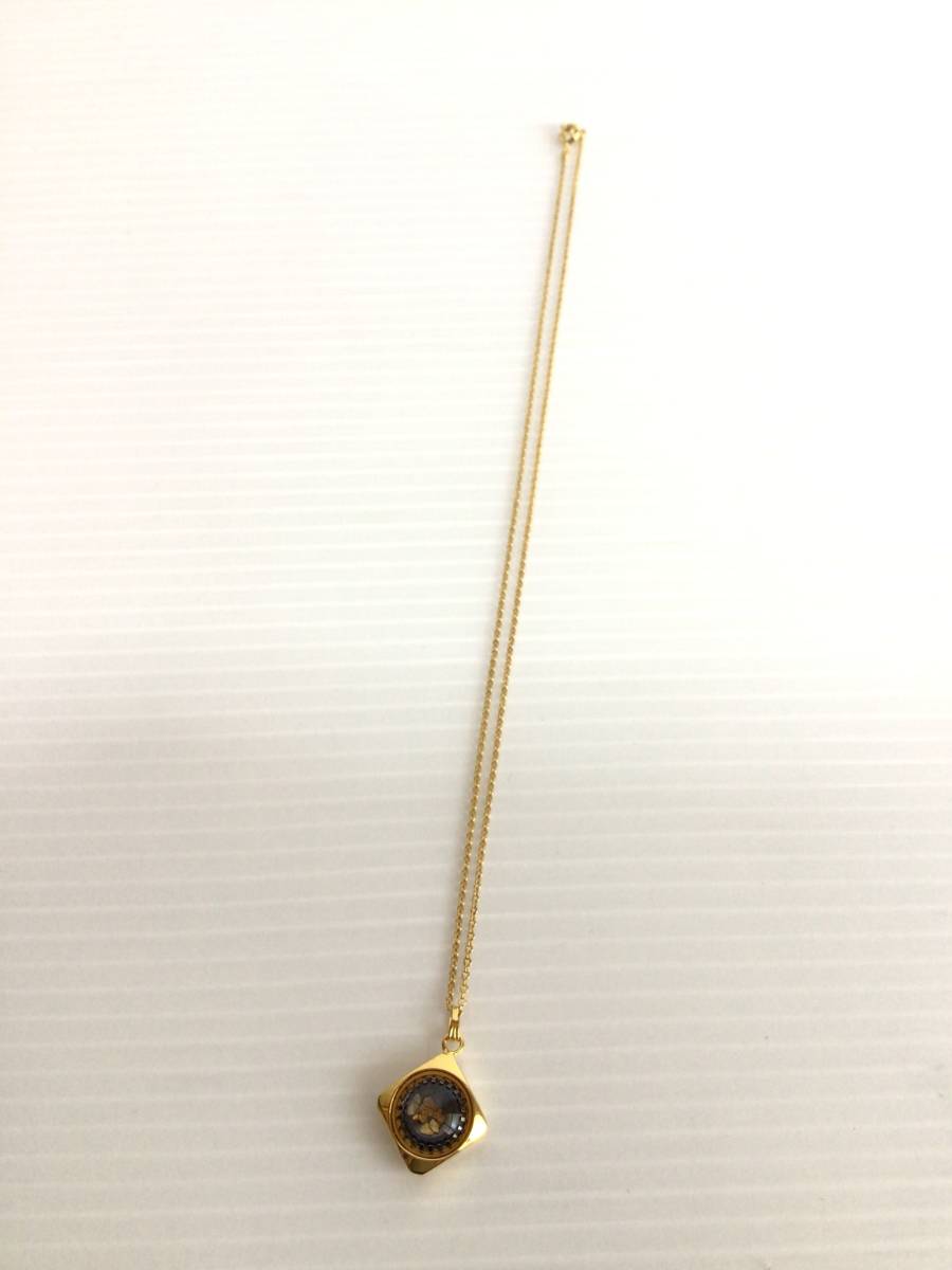 Y682 GOLD PARK/ゴールドパーク　砂金　ペンダント/ネックレス　アクセサリー　1点　刻印あり　全長25cm ヴィンテージ　装飾品　ゴールド_画像1