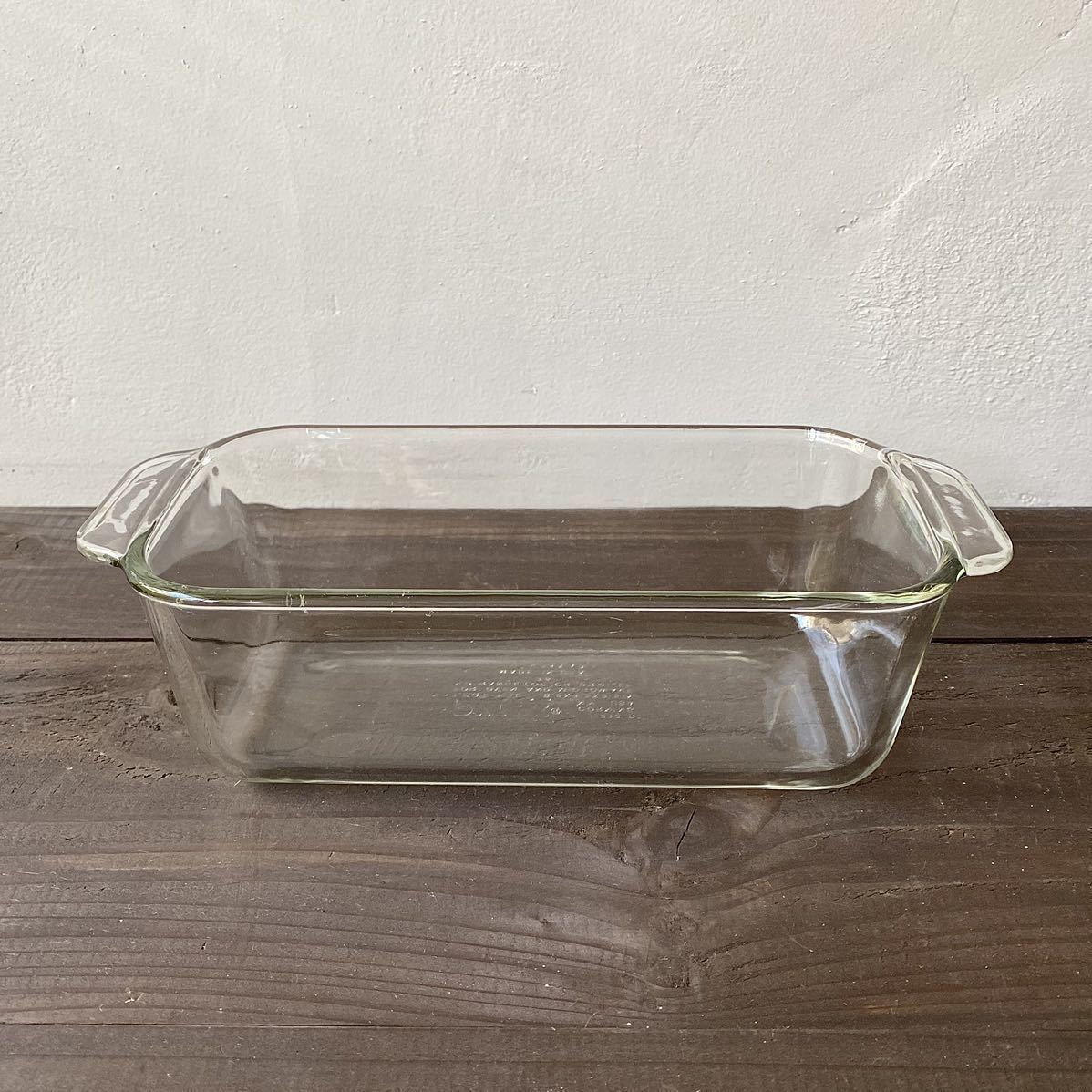 PYREX パイレックス ガラス 食器 容器 角形 耐熱 オーブン グラタン アメリカ USA 中古 ヴィンテージ レトロ_画像3