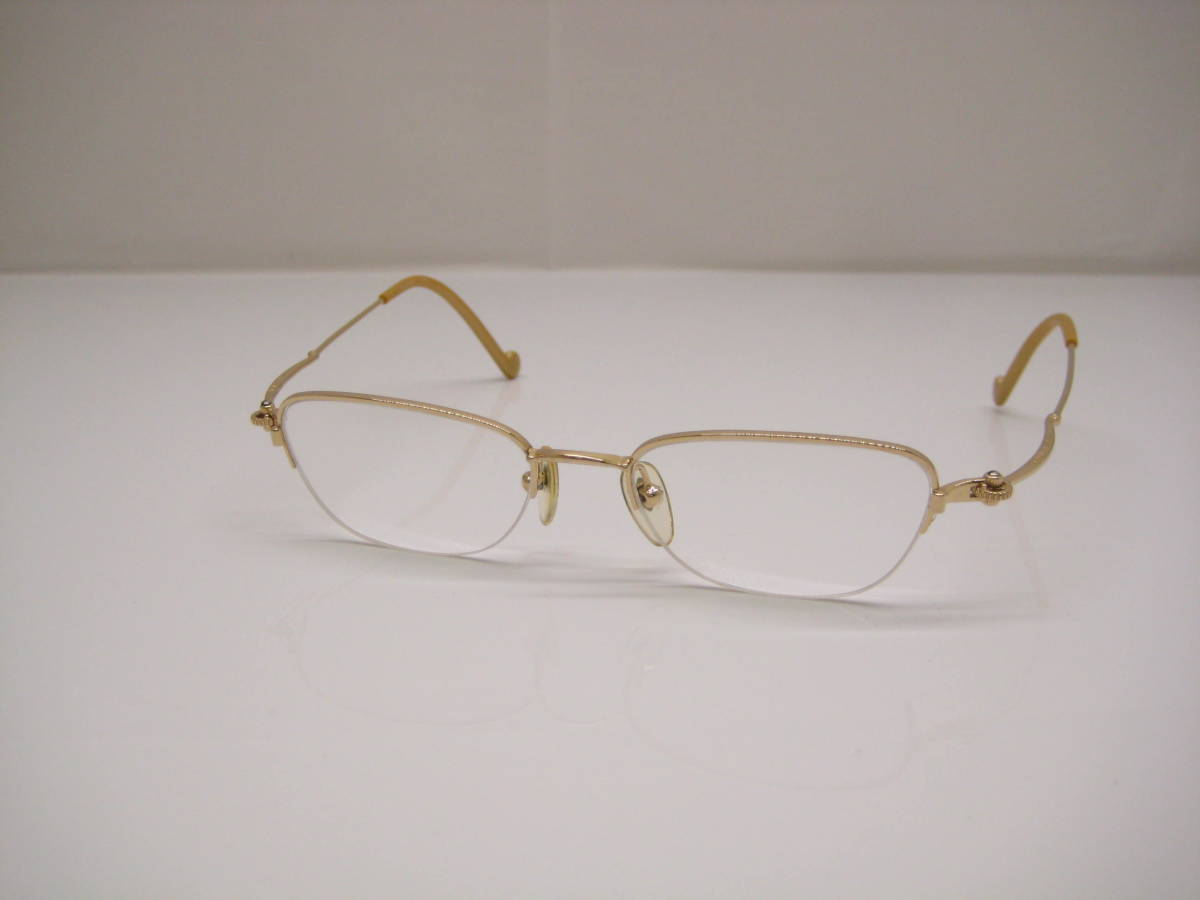 ◆【Jean Paul Gaultier　ジャンポールゴルチェ】　眼鏡　メガネフレーム　度付　ゴールドフレーム　_画像1
