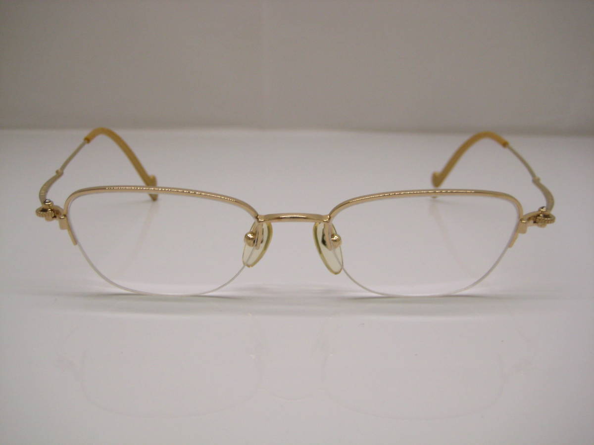 ◆【Jean Paul Gaultier　ジャンポールゴルチェ】　眼鏡　メガネフレーム　度付　ゴールドフレーム　_画像3