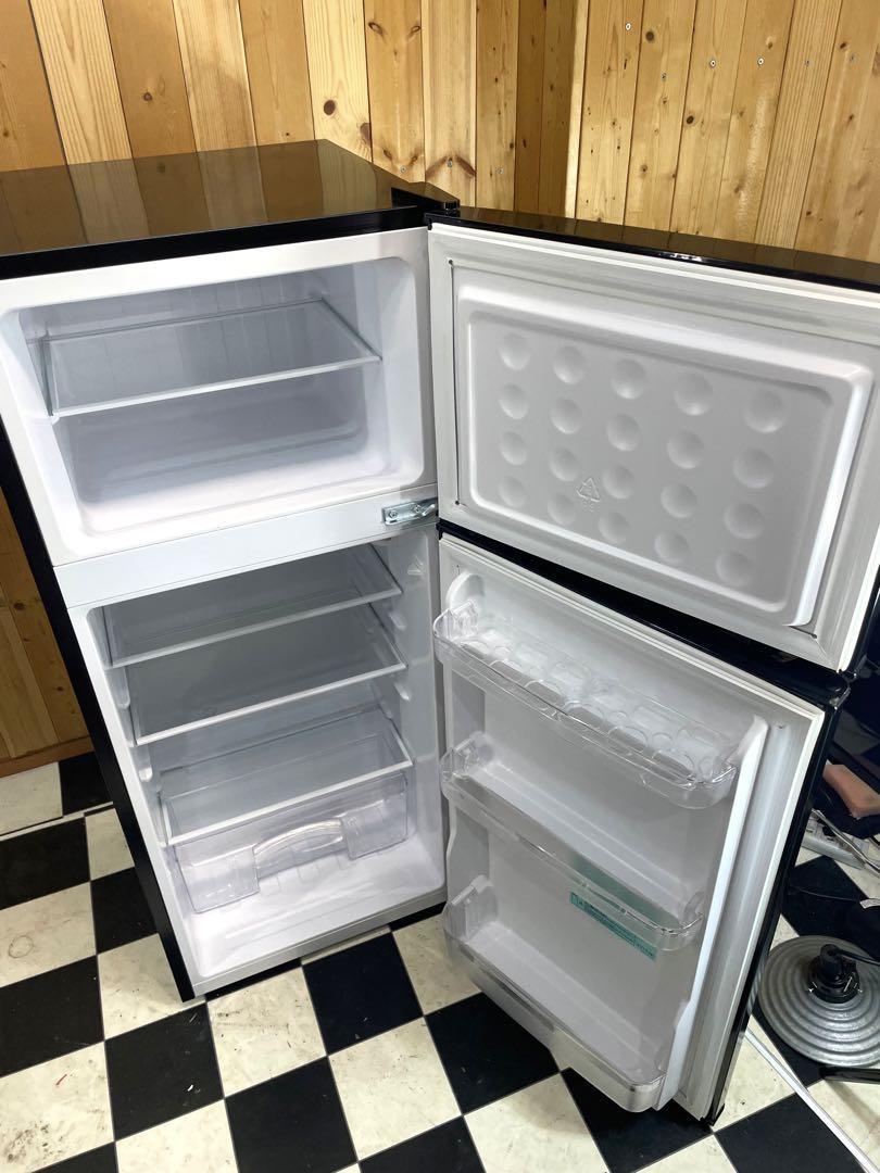 【岐阜六条直接引き取り大歓迎！】冷蔵庫　Haier JR-N130A 2019年製　130L ブラック　2ドア　キッチン　料理_画像3