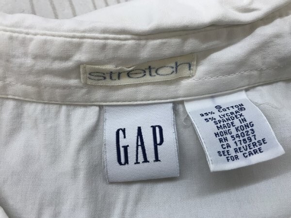 GAP ギャップ レディース 七分袖 スキッパーシャツ S 白_画像2