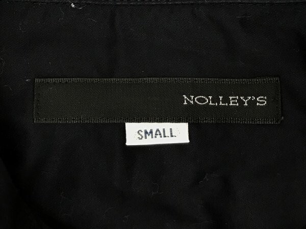 NOLLEY’S ノーリーズ メンズ 胸ポケット ハーフボタン カラーシャツ S 黒の画像2