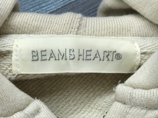 BEAMS HEART Beams Heart lady's Heart embroidery f-ti- Parker F beige 