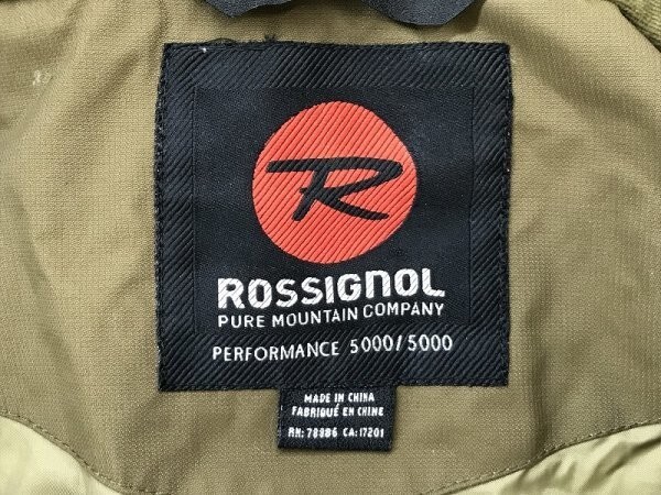 ROSSIGNOL ロシニョール メンズ スノーウェア ジャケット M カーキの画像2